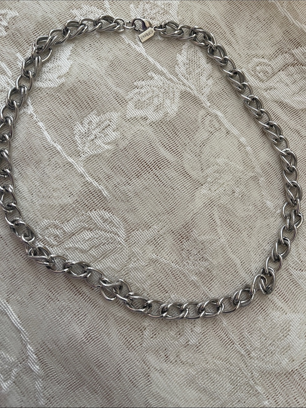 Monet Silver-Tone Women’s Link Necklace
